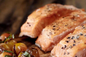 Pan Seared Salmon Tomatoes