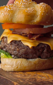 bacon chipotle stuffed burger