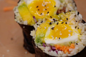 orange chicekn sushirrito